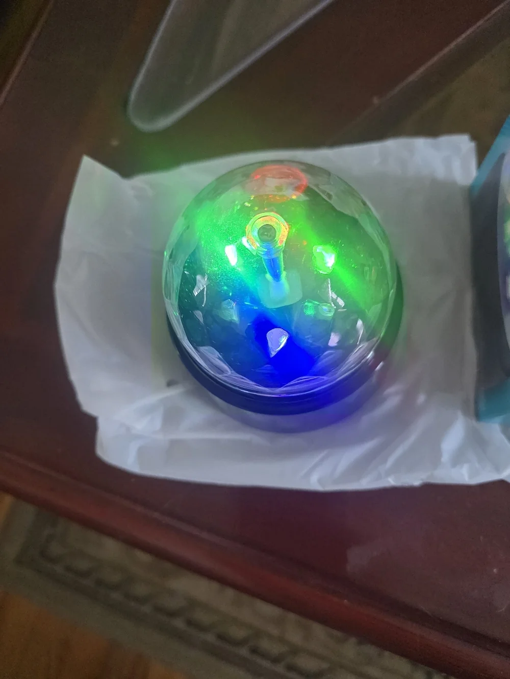 Way to celebrate Plastic Spinning Light